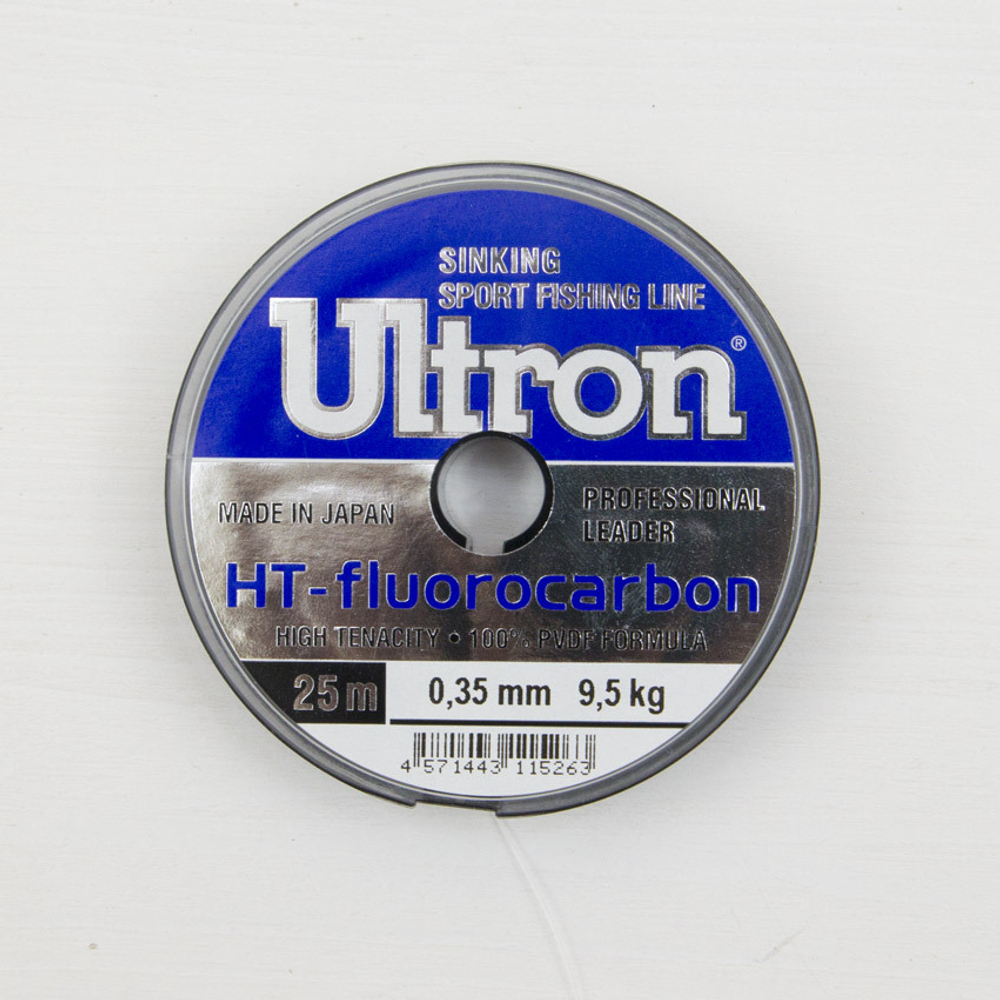 Поводковый флюрокарбоновый материал Ultron 25 м, 0,35 мм