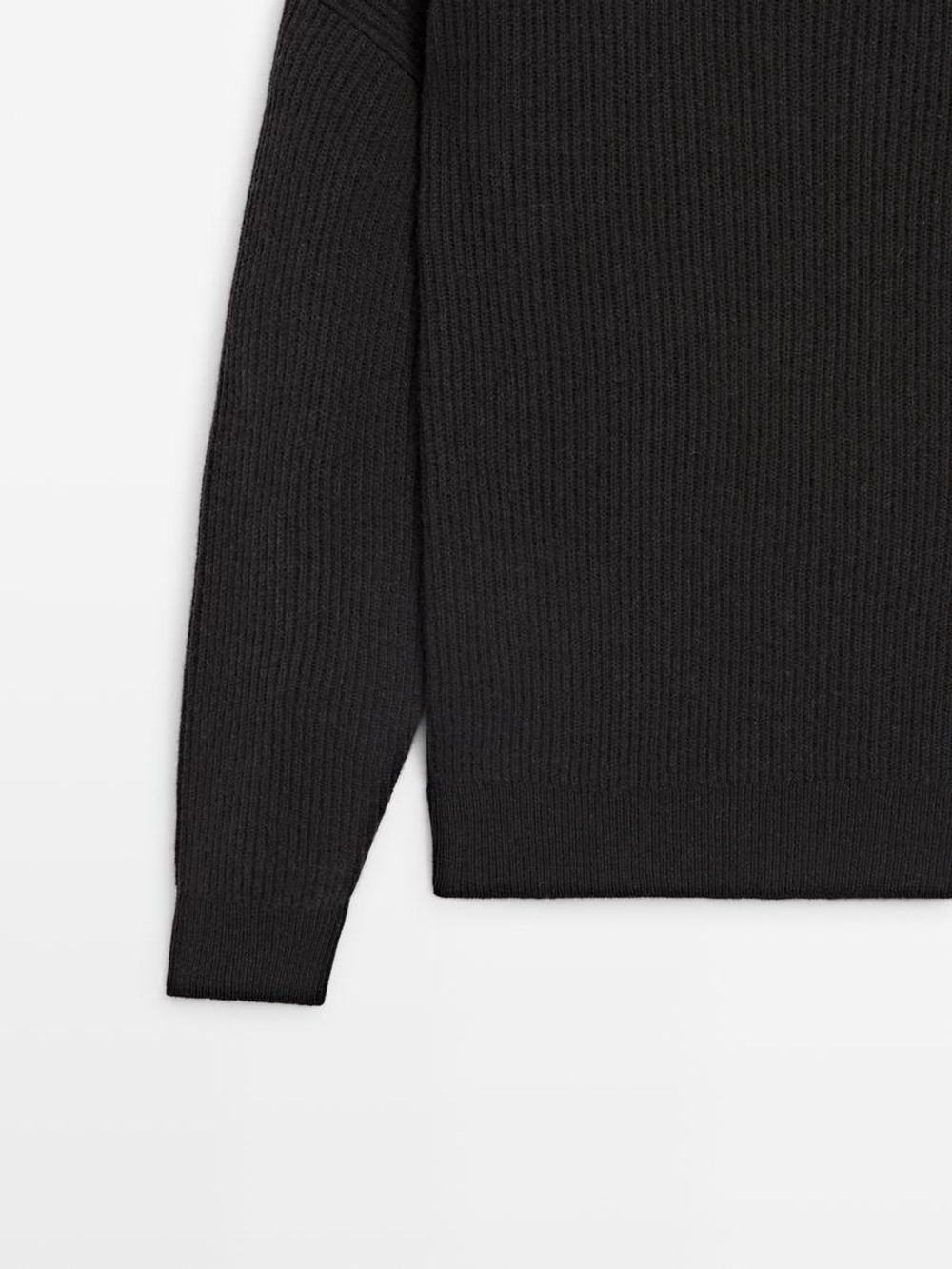 Massimo Dutti Свитер из 100% кашемира, серый