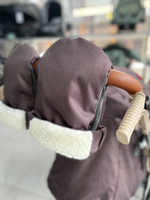 Коляска комбинированная «Ника Детям 7-8K» в ёлочку коричневый (арт. НД7-8K/2)