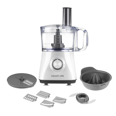 Кухонный комбайн GALAXY LINE GL2312 (1000Вт, 5 насадок, 2скор., чаша 1,2л)