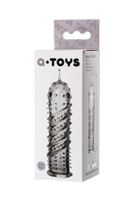 Стимулирующая насадка на пенис A-Toys (Цвет: прозрачный)