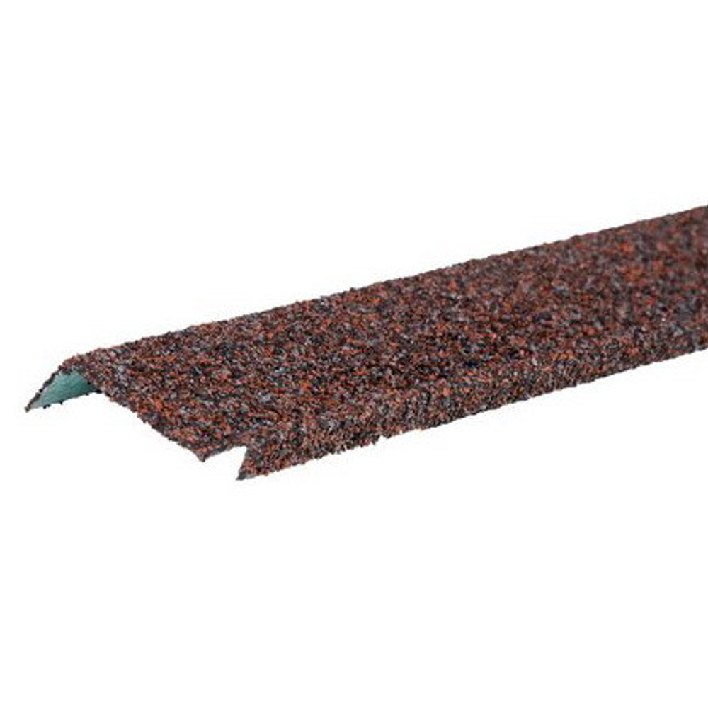 Планка примыкания Технониколь Shinglas с гранулятом красно-коричневая 20х45х15х10 мм