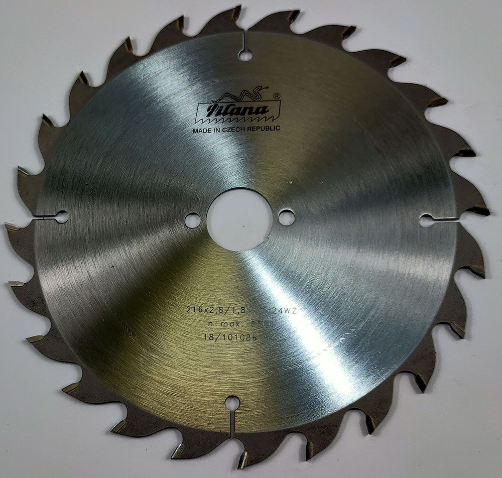 Пила дисковая TCT "Pilana" 216x2.8/1.8x30 z24 91 WZ