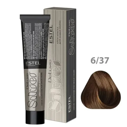 ESTEL De Luxe Silver Краска для волос, 6/37 темно-русый золотисто-фиолетовый, 60мл