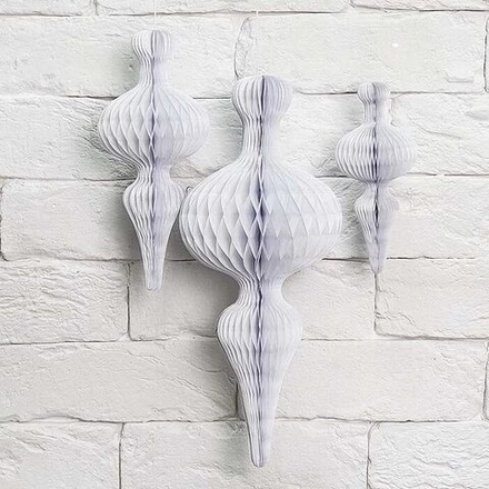 Фигура бум Элегия белая 15-20-30см, 3шт