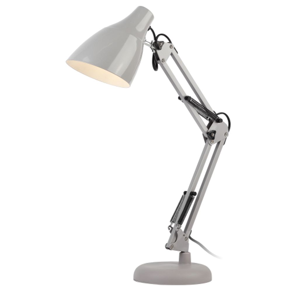 Настольный светильник ЭРА N-123-Е27-40W-GY серый | Настольные светильники под лампу
