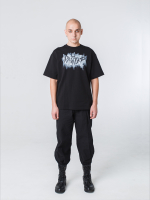 Футболка с набойкой "Райтер". Черная