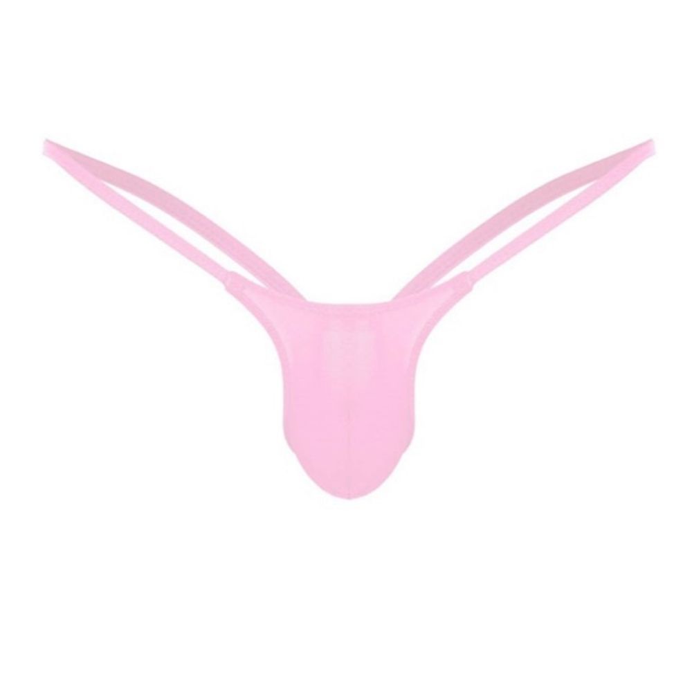 Мужские трусы стринги розовые Romeo Rossi RR1032-22