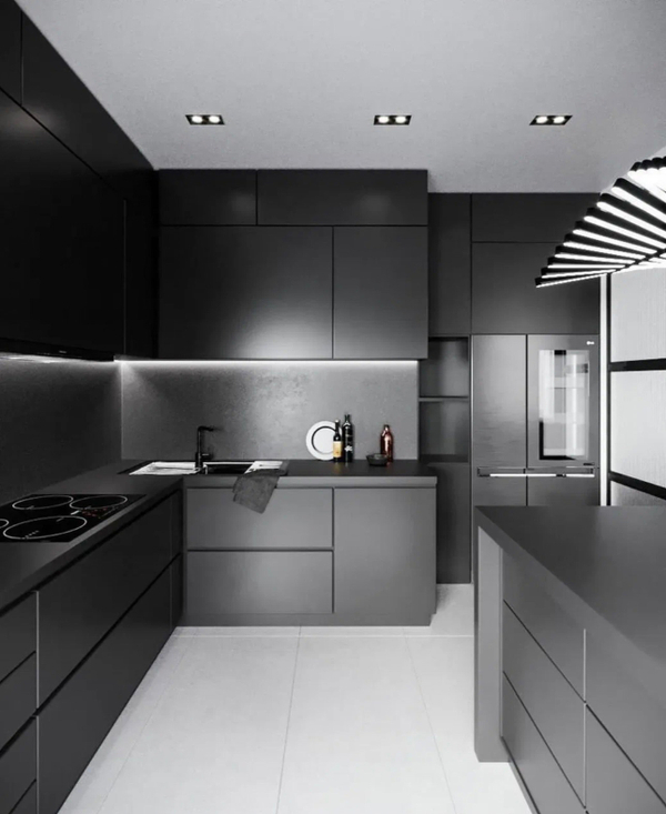 Примеры современных кухонь в дизайне из интернета
