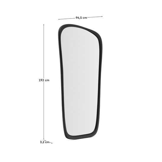 Зеркало из черного тикового дерева Alura 94,5 x 192 см