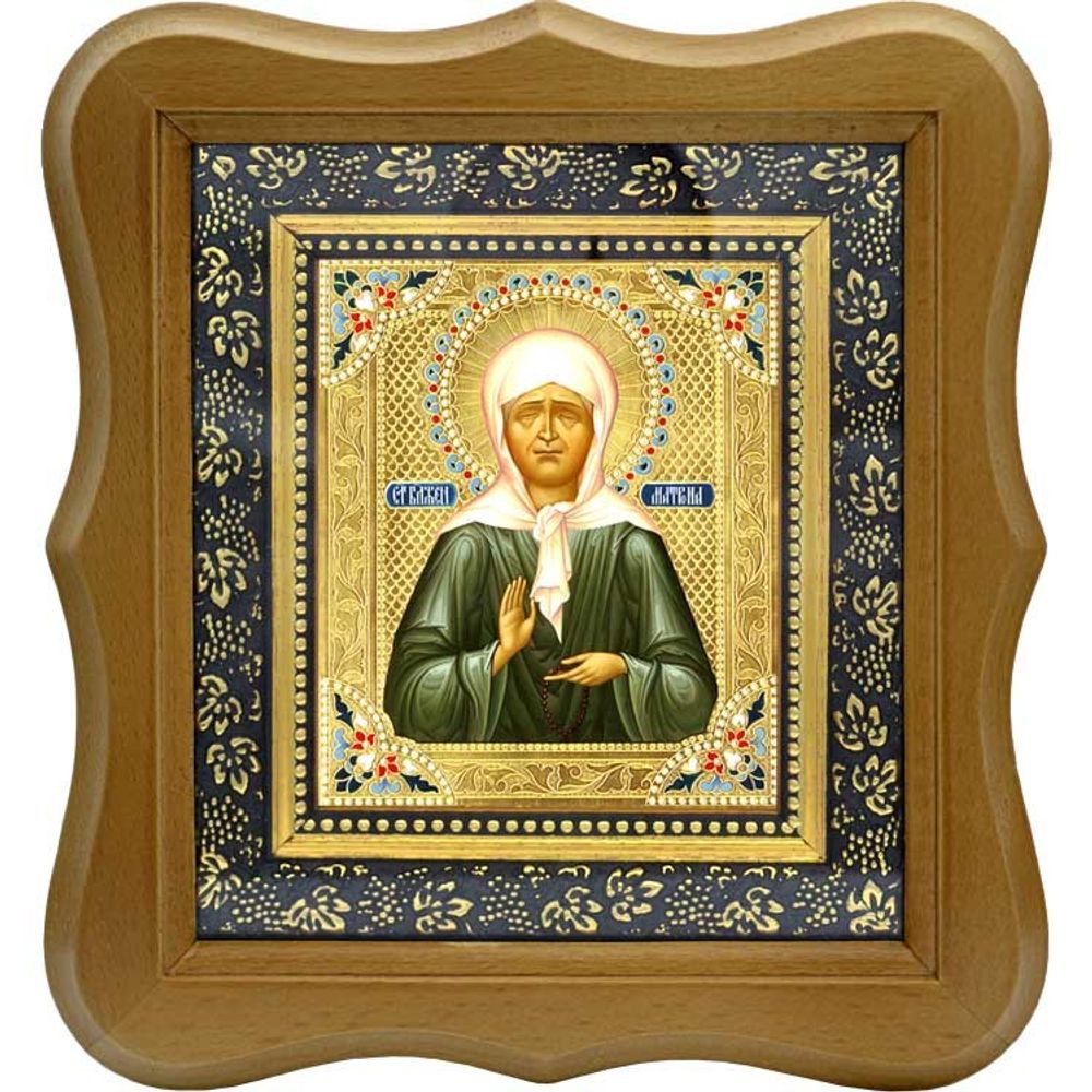 Икона Святой блаженной Матроны Московской на холсте.