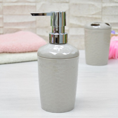 Диспенсер для мыла "Tule" 350мл (бежевый)