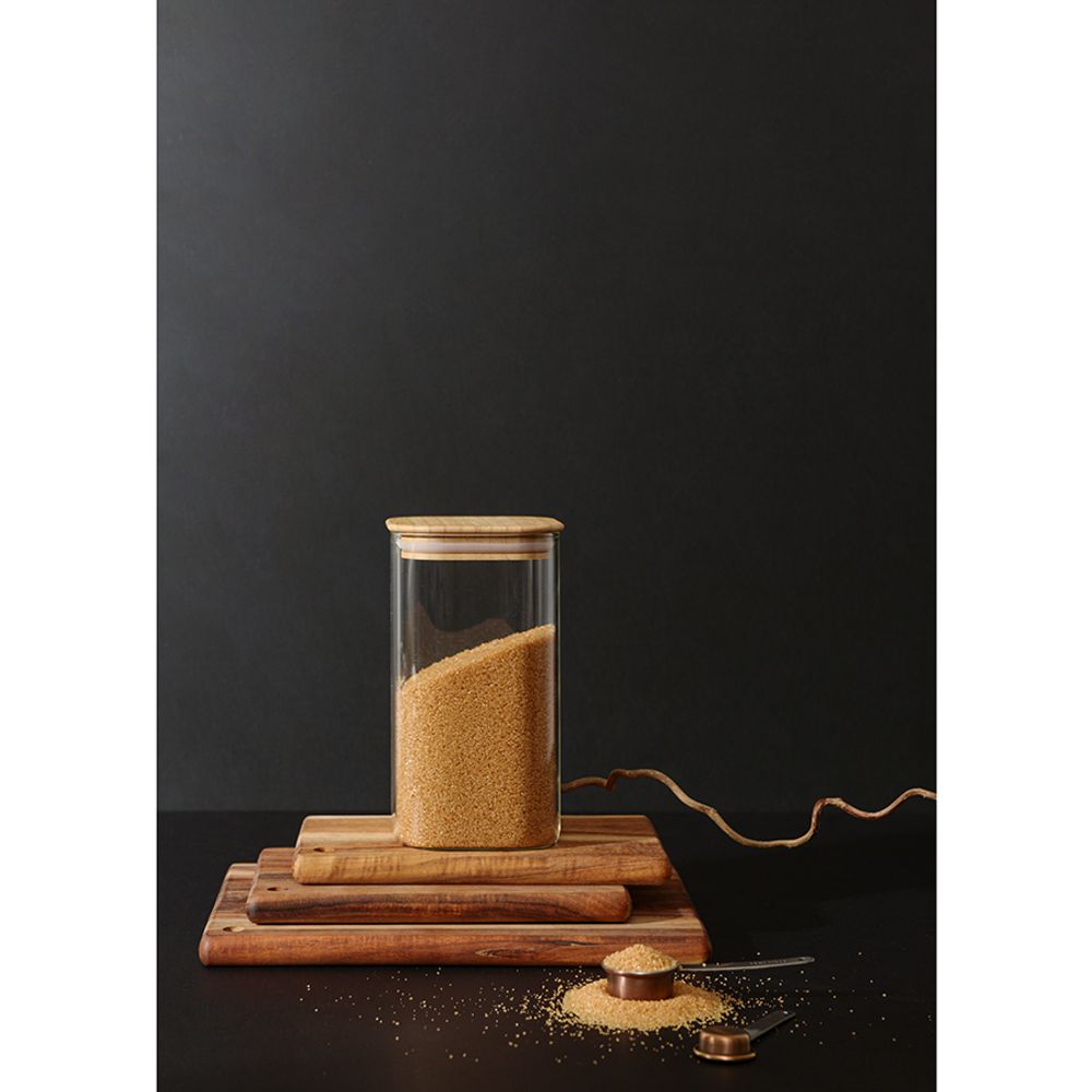 Банка для хранения Smart Solutions с крышкой из бамбука, 1400 мл