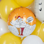 Шар (18''/46 см) Круг, Любимой подружке, Курочки