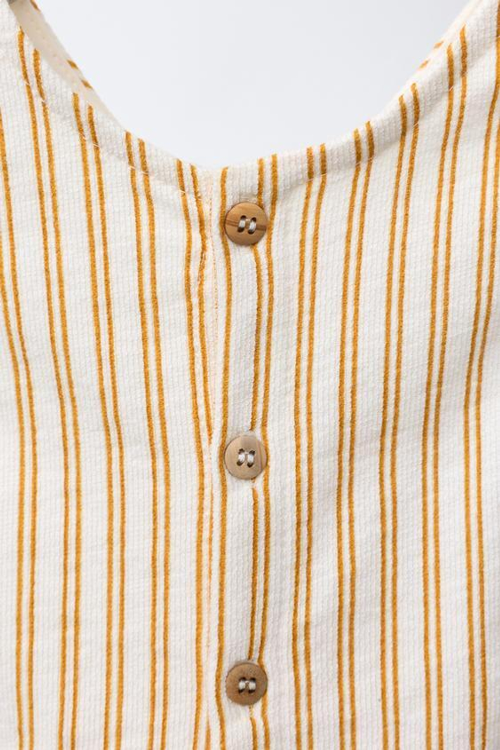 ZARA КОМБИНЕЗОН В ПОЛОСКУ С ЭТИКЕТКОЙ, СВЕТЛЫЙ ЭКРЮ