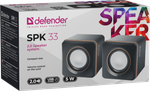 Компьютерные колонки 2.0 Defender SPK 33 5 Вт (серый)