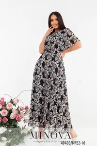 Платье 22-10-черный Minova