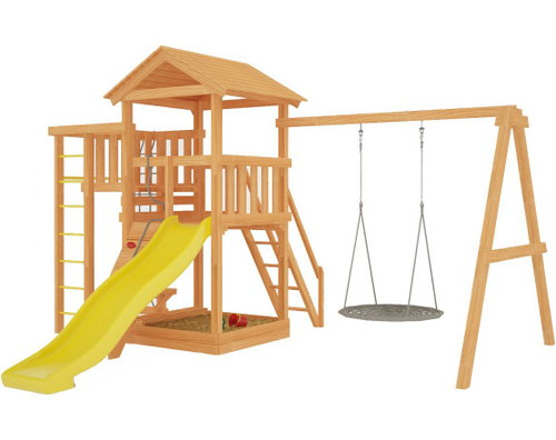 Детская игровая площадка Мастер - 3 с качелями Гнездо 1 метр