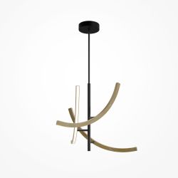 Люстра на штанге светодиодная Maytoni Wabi MOD428PL-L27BK