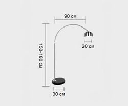 Kink Light 7059,16 Торшер Альфаси никель