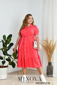 Платье 21-93-кораловый Minova