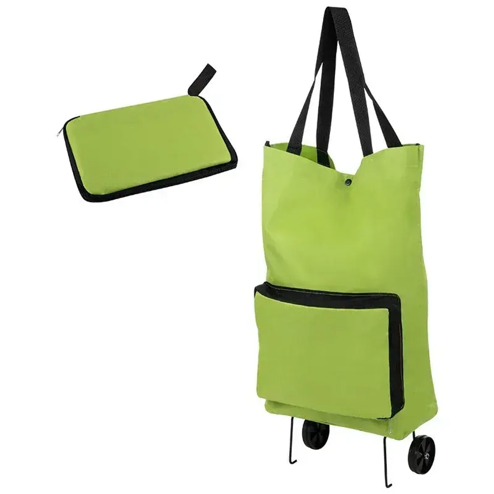 Сумка-тележка складная ATB-01 Лайм, 55,5*39*13 см