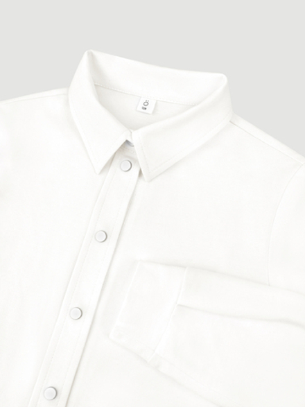 ПРЕДЗАКАЗ Рубашка с отложным воротником Mjölk Молочный