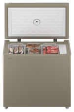 Ларь морозильный Hiberg PF 25 NFG золотистый