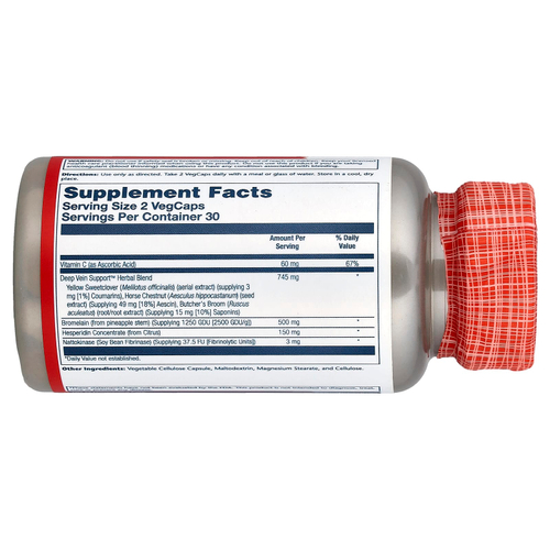 Solaray, Deep Vein Support™, 60 растительных капсул