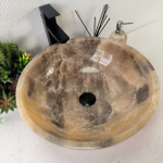 Каменная раковина из оникса Bowl Grey Medium TinLip BO-00964 (45*45*15)
