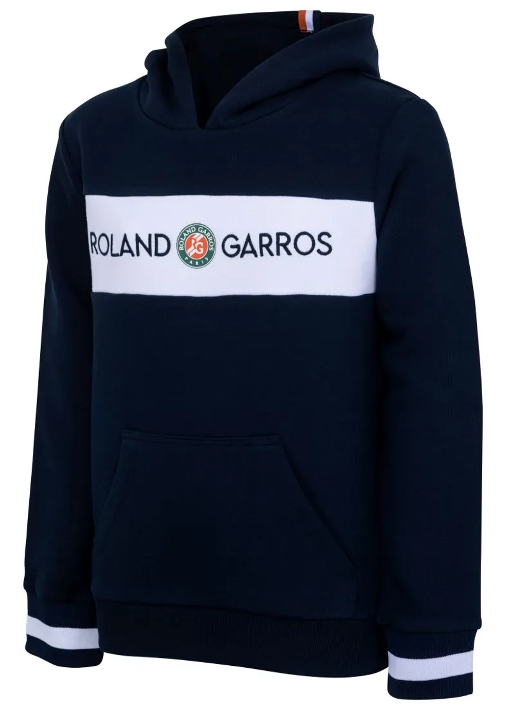 Детская теннисная толстовка Roland Garros Sweat Capuche Colour Block - marine