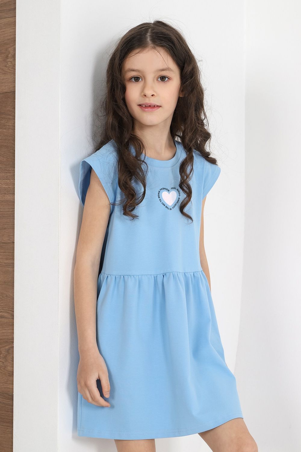 Платье для девочки Сьюзи-2 Виотекс ГОЛУБОЙ