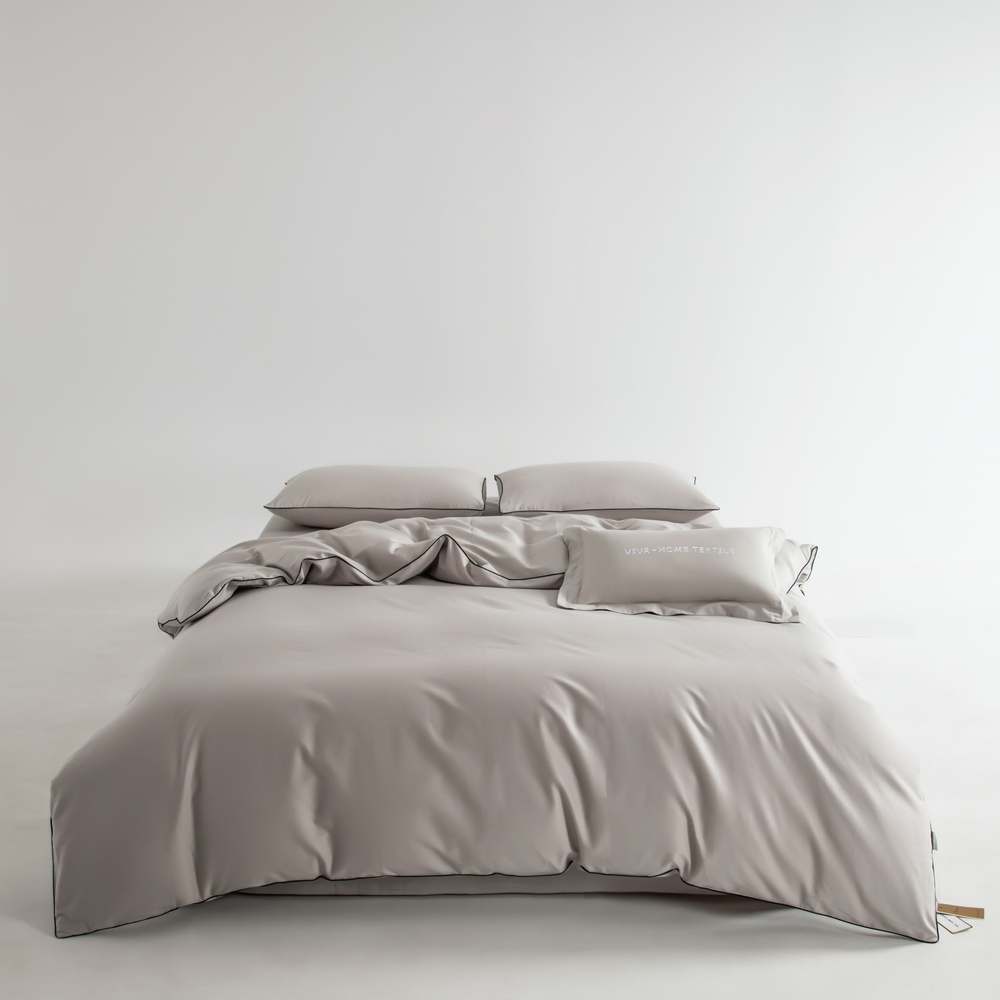 Комплект постельного белья Однотонный Сатин Элитный OCE002