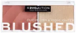 РУМЯНА И ХАЙЛАЙТЕР Makeup REVOLUTION BLUSHED Duo Blush & Highlighter - Kindness
