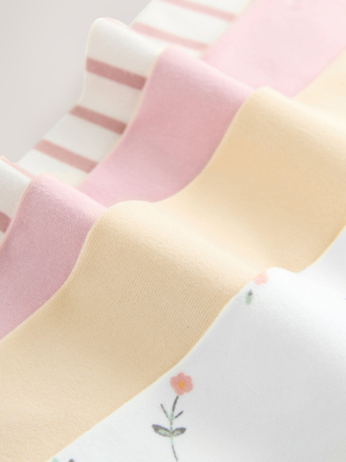 Легинсы для девочки Next E65-375, 4 шт., Бежевый, Розовый, Белый