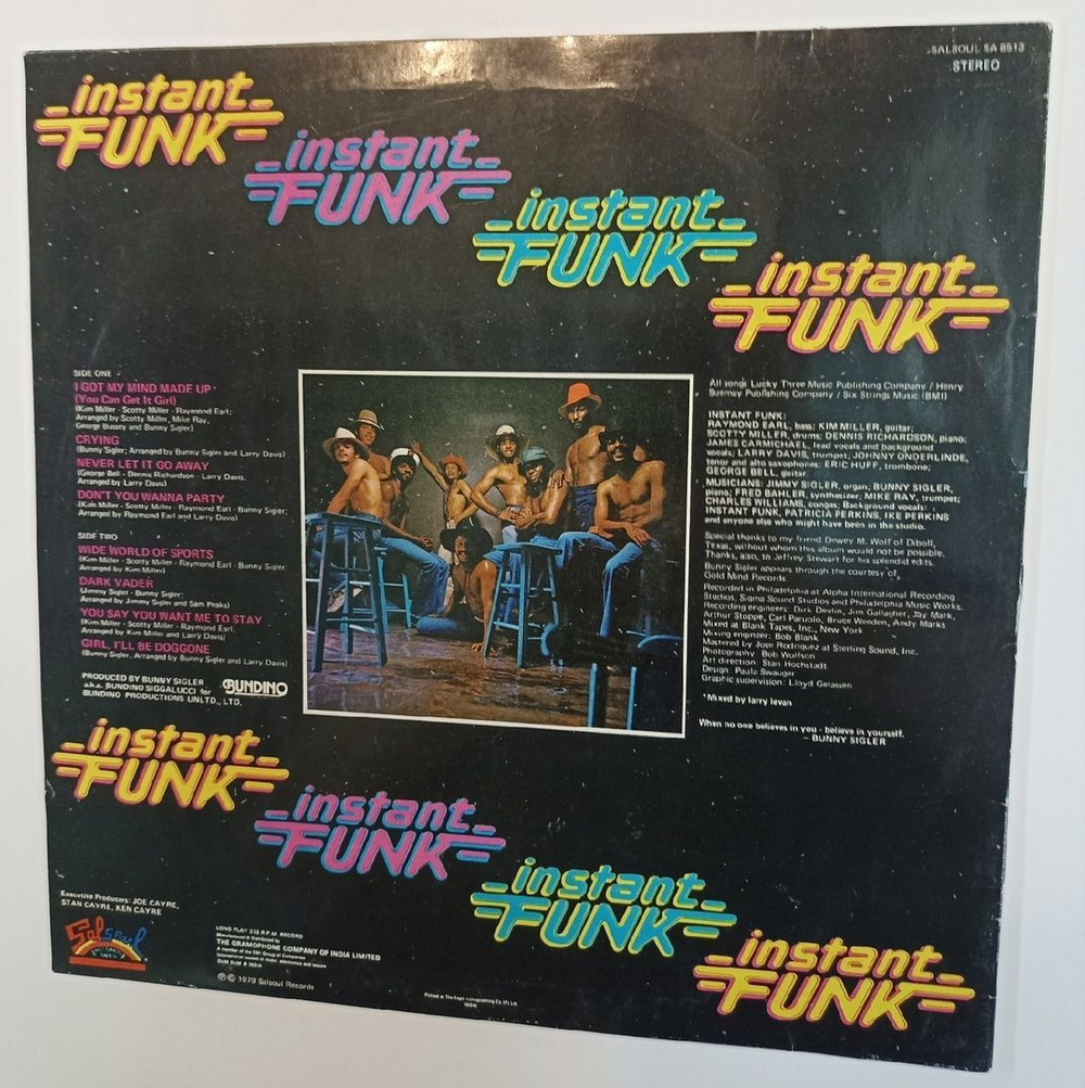 Винтажная виниловая пластинка Instant Funk Instant Funk (India 1979)