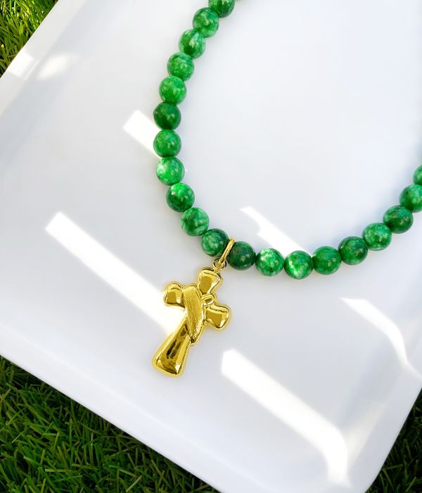 Колье Frida из бусин камня