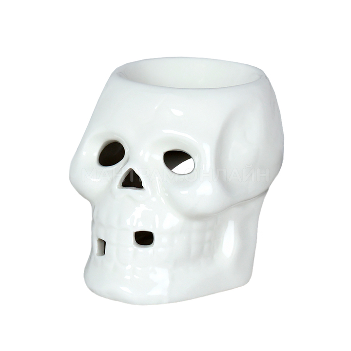 Аромалампа Череп цвет белый 9 см