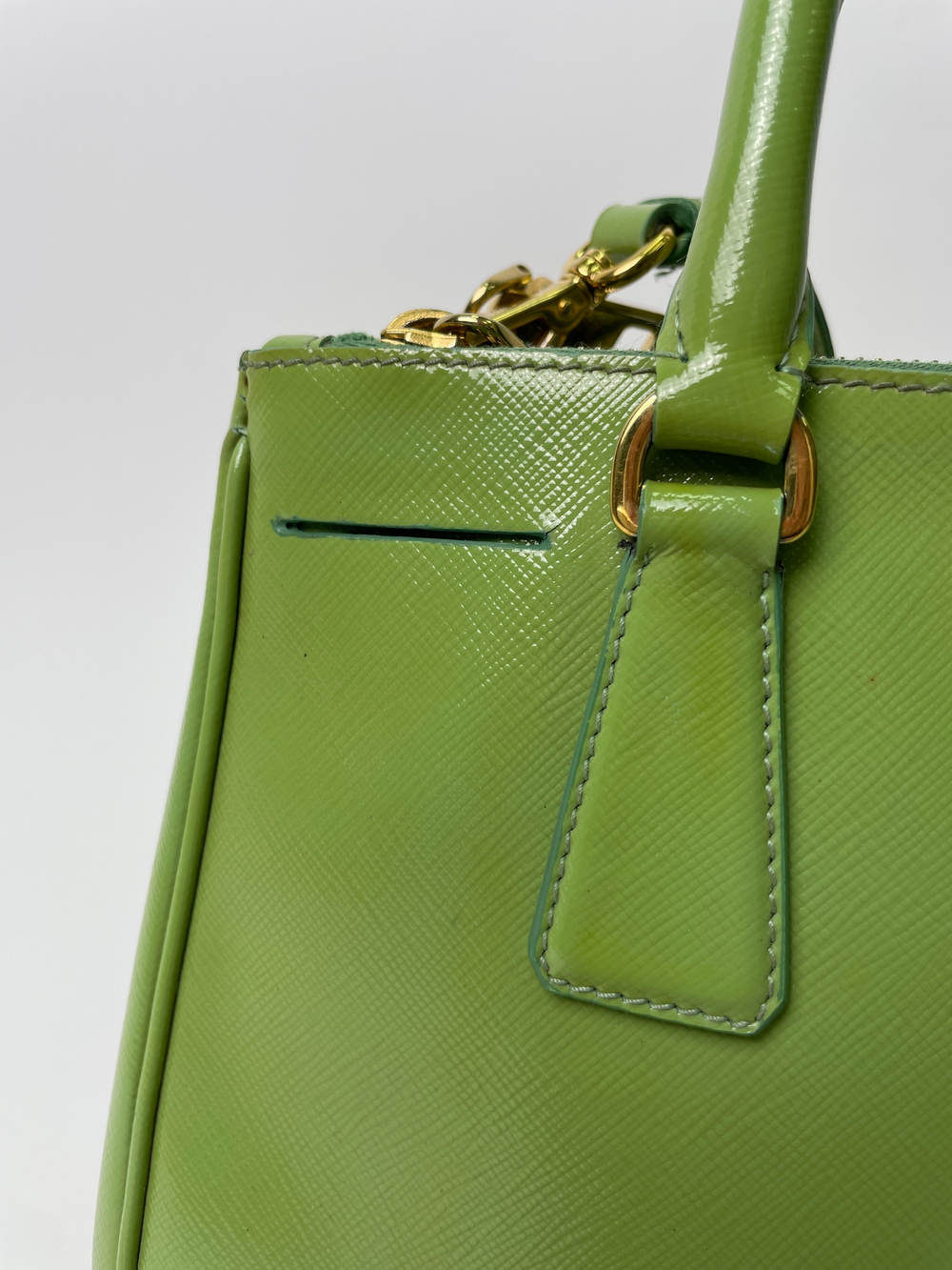 Сумка Prada Double Zip Tote Vernice Saffiano small