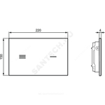 Система управления смывом для унитаза сенсор подключение к сети SIMFO Ideal Standard R0129RX