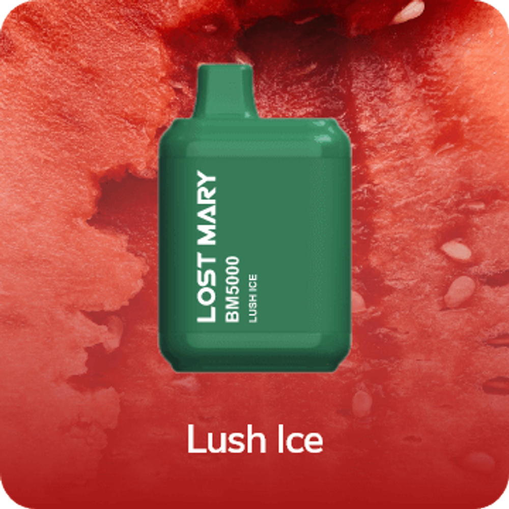 Lost mary BM 5000 Lush ice Арбуз-холодок купить в Москве с доставкой по России