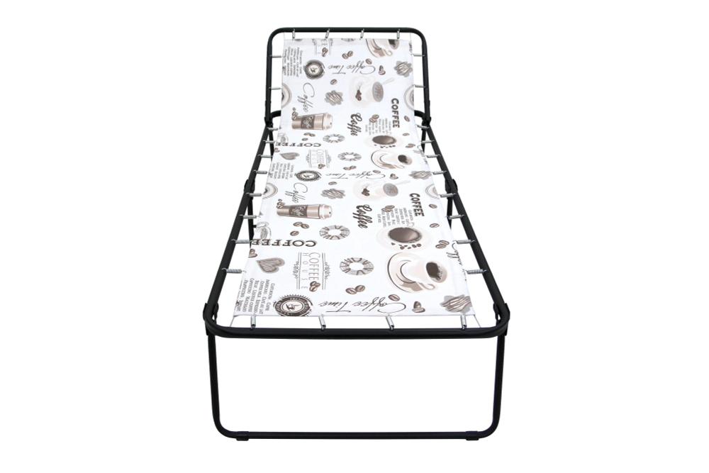 Кровать раскладная Арина (аналог Надин с407) арт.с1249 (цвет ткани бежевый рис.кофе