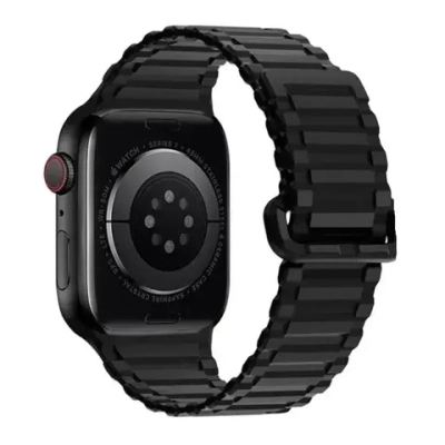 Ремешок Hoco WA06 Flexible для Apple Watch 42/44/45/49mm магнитная застежка/силикон (черный)