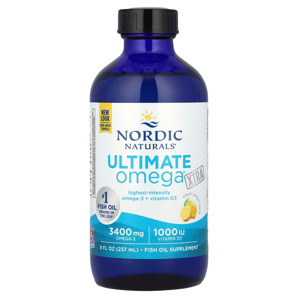 Nordic Naturals, Ultimate Omega Xtra, лимон, 8 жидких унций (237 мл)