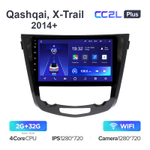 Teyes CC2L Plus 10,2"для Nissan Qashqai, X-Trail 2014+ (авто с климат контролем)