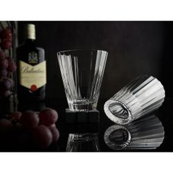 Стакан Олд Фэшн 340 мл "Fire Optical" d 9,4 см h10,7 см оптические грани дно овал P.L. - BarWare [6]