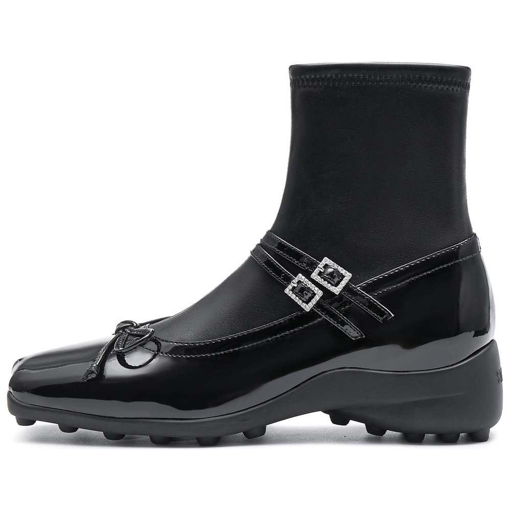 Staccato A Touch Of Naughty Cow Leather Ankle Boots 3.5cm Women"s