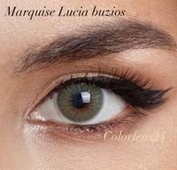 Натуральные Зеленые линзы на 12 мес. Marquise Lucia Buzios / Для светлых и темных глаз с диоптриями