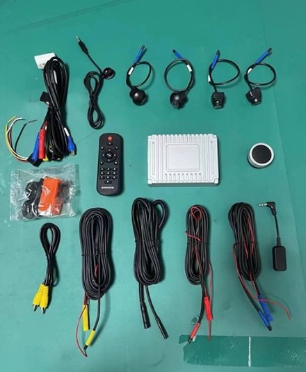 Система кругового обзора для установки на любой автомобиль. С функцией записи видео с 4х камер в формате 1080p - Roximo RBV-004 (4 квадратные камеры)