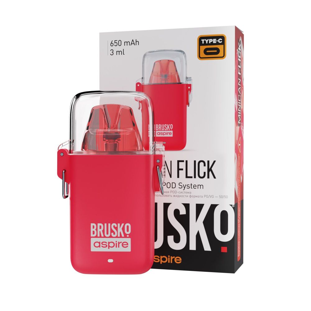 BRUSKO Minican Flick Red